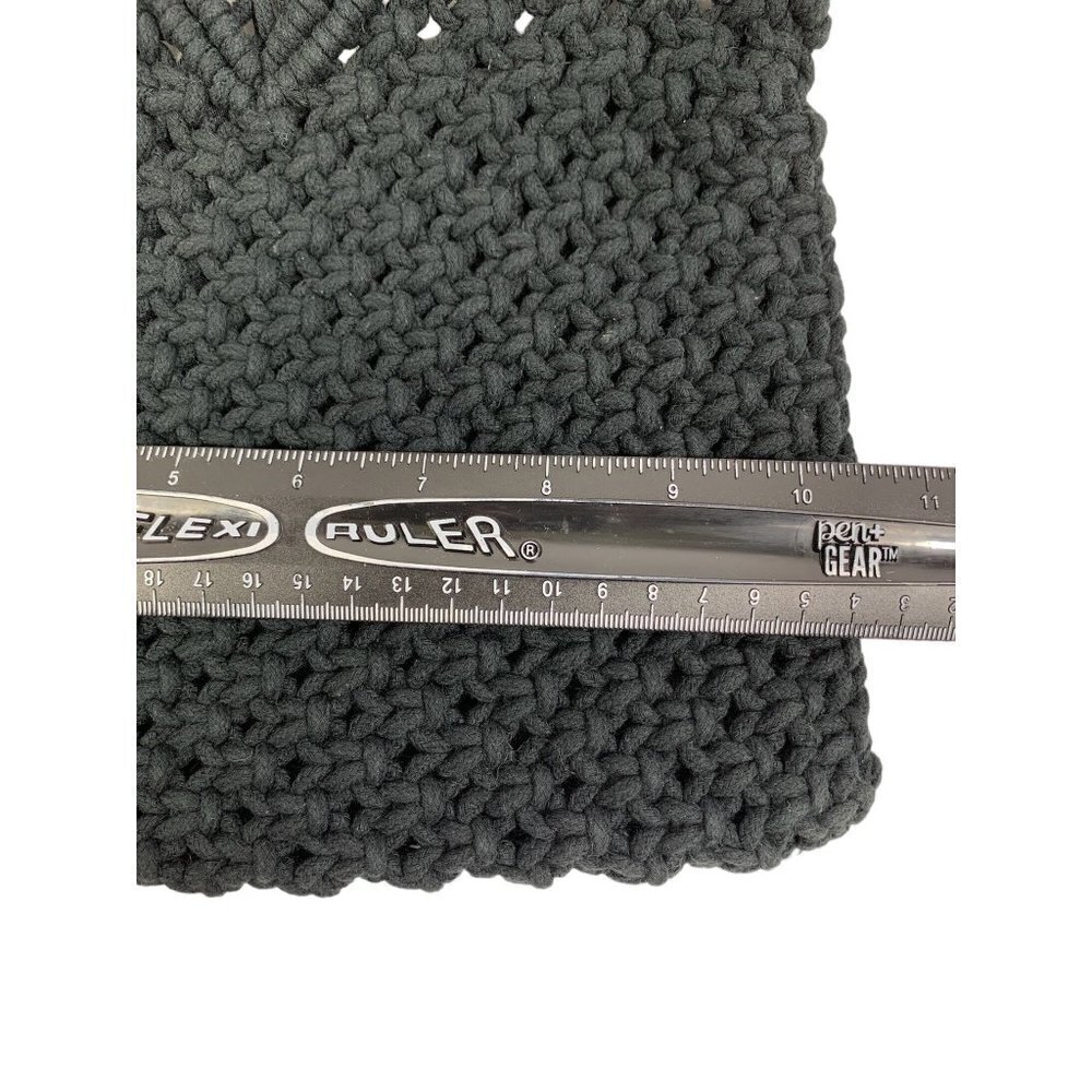 Mossimo Women's Black Crocheted Purse - Picture 6 of 7